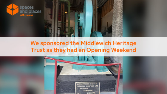 We sponsored the Middlewich Heritage Trust as they had an Opening Weekend